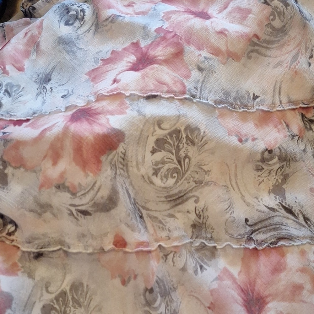Alfred dunner floral tiered skirt XL - Picture 4 of 5